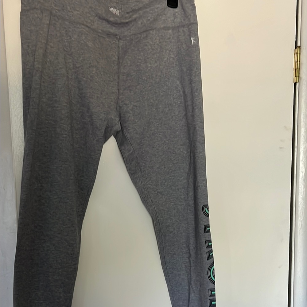 Danskin Now Gray Leggings with Tapered Design